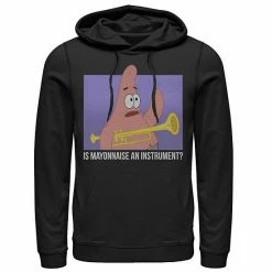 Licensed Character Men's Spongebob Patrick Is Mayonnaise An Instrument Hoodie Athletic Heather -Licensed Character Shop unnamed file 4773