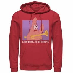 Licensed Character Men's Spongebob Patrick Is Mayonnaise An Instrument Hoodie Athletic Heather -Licensed Character Shop unnamed file 4774