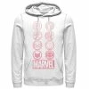 Licensed Character Men's Marvel Gradient Ombre Circle Icons Hoodie White -Licensed Character Shop unnamed file 4775