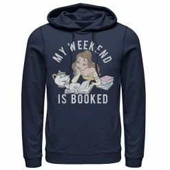 Licensed Character Mens Disney Beauty And The Beast Belle My Weekend Is Booked Hoodie