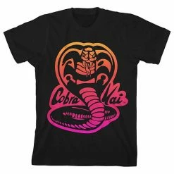 Licensed Character Boys 8-20 Cobra Kai Neon Logo Graphic Tee