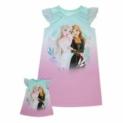 Licensed Character Disney's Frozen 2 Girls 4-8 "Sister Forever" Night Gown & Doll Gown Set