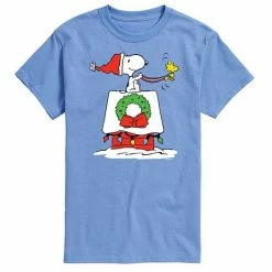 Licensed Character Men's Peanuts House Sleigh Tee Gray -Licensed Character Shop unnamed file 4867