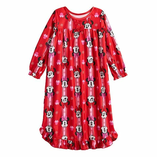 Licensed Character Disney's Minnie Mouse Toddler Girl "Lovely Fun Minnie" Night Gown 3 Licensed Character Disney's Minnie Mouse Toddler Girl "Lovely Fun Minnie" Night Gown