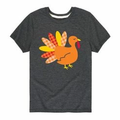 Licensed Character Boys 8-20 Plaid Turkey Graphic Tee