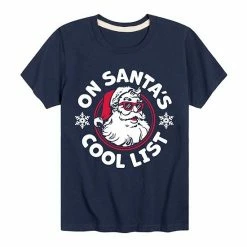 Licensed Character Boys 8-20 Christmas On Santas Cool List Graphic Tee