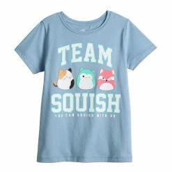 Licensed Character Girls 7-16 Team Squishmallow Graphic Tee