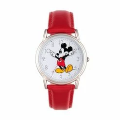 Licensed Character Disney's Mickey Mouse Women's Red Classic Watch