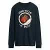 Licensed Character Men's Dr. Seuss Grinch Who-ville Or Bust Long Sleeve Tee Blue -Licensed Character Shop unnamed file 4956