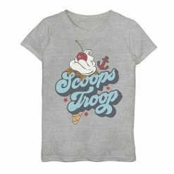 Licensed Character Girls 7-16 Netflix Stranger Things Scoops Troop Logo Graphic Tee