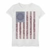 Licensed Character Girls 7-16 Paisley Pattern Bohemian American Flag Graphic Tee -Licensed Character Shop unnamed file 4973