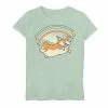 Licensed Character Girls 7-16 Corgi Rainbow Jump Dog Portrait Graphic Tee -Licensed Character Shop unnamed file 4974