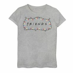 Licensed Character Girls 7-16 Friends Christmas Lights Logo Surround Graphic Tee Green Apple -Licensed Character Shop unnamed file 4996