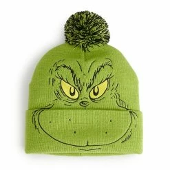 Licensed Character Men's How The Grinch Stole Christmas Beanie