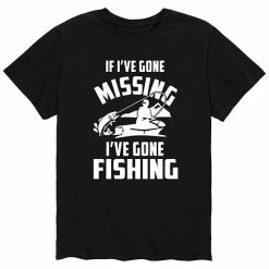 Licensed Character Men's If Ive Gone Missing Fishing Tee Heather Blue -Licensed Character Shop unnamed file 5079