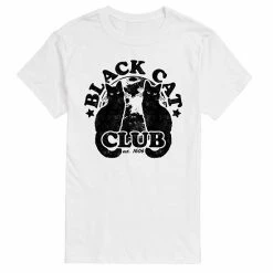 Licensed Character Men's Black Cat Club Tee White -Licensed Character Shop unnamed file 5088