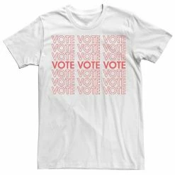 Licensed Character Men's Vote Vote Vote Text Stack Tee
