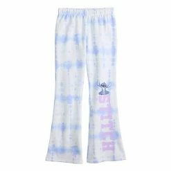 Licensed Character Girls Disney Lilo & Stitch Tie Dye Flared Lounge Pants