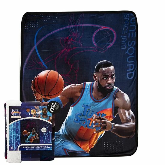 Licensed Character Space Jam 2 Silk Touch LeBron James Sherpa Throw 3 Licensed Character Space Jam 2 Silk Touch LeBron James Sherpa Throw