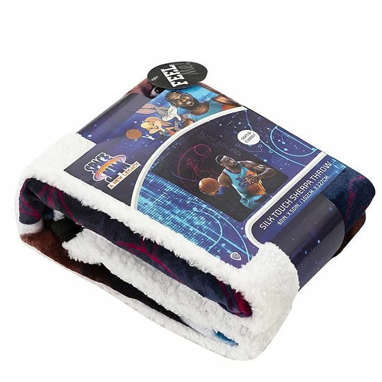 Licensed Character Space Jam 2 Silk Touch LeBron James Sherpa Throw 7 Licensed Character Space Jam 2 Silk Touch LeBron James Sherpa Throw - Image 5
