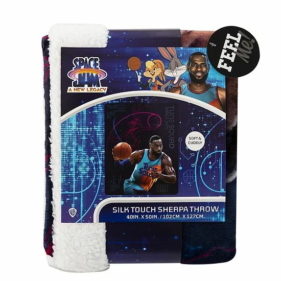 Licensed Character Space Jam 2 Silk Touch LeBron James Sherpa Throw 8 Licensed Character Space Jam 2 Silk Touch LeBron James Sherpa Throw - Image 6