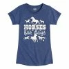 Licensed Character Girls 7-16 Case IH Horses For Days Graphic Graphic Tee Blue