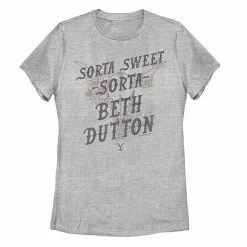 Licensed Character Juniors' Yellowstone "Sorta Sweet Sorta Beth Dutton" Graphic Tee