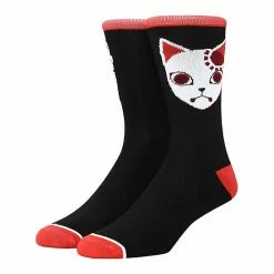 Licensed Character Men's Demon Slayer Fox Mask Crew Socks