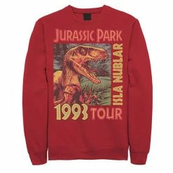 Licensed Character Men's Jurassic Park Isla Nublar 1993 Tour Poster Sweatshirt Athletic Heather -Licensed Character Shop unnamed file 5222