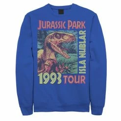 Licensed Character Men's Jurassic Park Isla Nublar 1993 Tour Poster Sweatshirt Athletic Heather -Licensed Character Shop unnamed file 5226