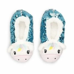 Licensed Character Girls Printed Fuzzy Babba Slipper Socks Cat