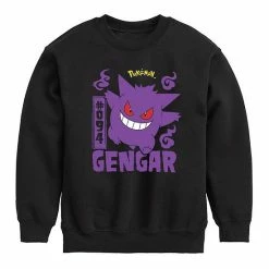 Licensed Character Boys 8-20 Pokemon Gengar Sweatshirt Black