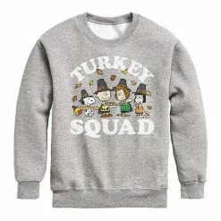 Licensed Character Boys 8-20 Peanuts Turkey Squad Graphic Sweatshirt