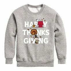 Licensed Character Boys 8-20 Peanuts Happy Thanksgiving Graphic Sweatshirt