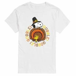 Licensed Character Men's Peanuts Gobble Gobble Tee Aqua