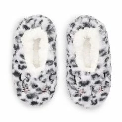 Licensed Character Girls Printed Fuzzy Babba Slipper Socks Cat -Licensed Character Shop unnamed file 534