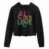 Licensed Character Juniors' The Beatles "All You Need Is Love" Cropped Graphic Hoodie -Licensed Character Shop unnamed file 5451