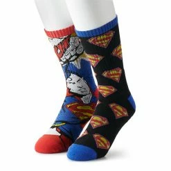 Licensed Character Men's Super-Man Crew Socks