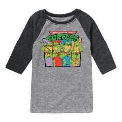 Licensed Character Boys 8-20 Teenage Mutant Ninja Turtles Members Raglan Graphic Tee