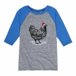 Licensed Character Boys 8-20 Chicken With Lights Graphic Raglan Tee
