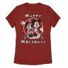 Licensed Character Juniors' Disney's Mickey And Minnie Mouse Happy Holidays Christmas Tee -Licensed Character Shop unnamed file 5528