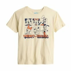 Licensed Character Disney's Mickey Mouse & Friends Juniors' Vintage Graphic Tee -Licensed Character Shop unnamed file 5540