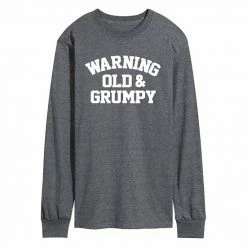 Licensed Character Men's Warning Old Grumpy Tee