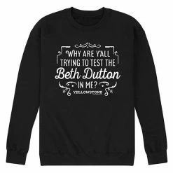 Licensed Character Men's Yellowstone Beth Dutton Sweatshirt Navy -Licensed Character Shop unnamed file 5621