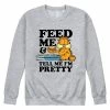 Licensed Character Men's Garfield Feed Me Sweatshirt -Licensed Character Shop unnamed file 5624