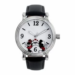 Licensed Character Disney's Mickey & Minnie Mouse Women's Vintage-Style Watch