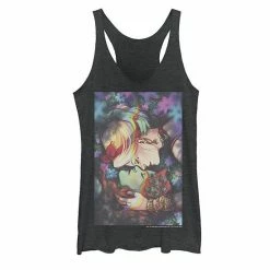 Licensed Character Juniors' DC Comics Poison Ivy And Harley Quinn Tank Top Navy Heather -Licensed Character Shop unnamed file 5635