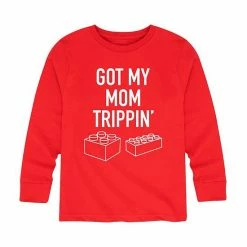 Licensed Character Boys 8-20 "Got My Mom Trippin" Lego Graphic Tee Red