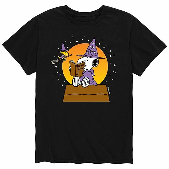Licensed Character Men's Peanuts Sorcerer Snoopy Tee Grey 3 Licensed Character Men's Peanuts Sorcerer Snoopy Tee Grey