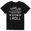 Licensed Character Men's This Is How I Roll Motorcycle Tee Blue -Licensed Character Shop unnamed file 5674